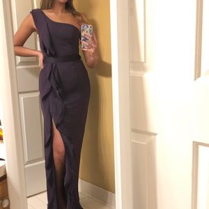 Davids Bridal Dark Purple Gown!